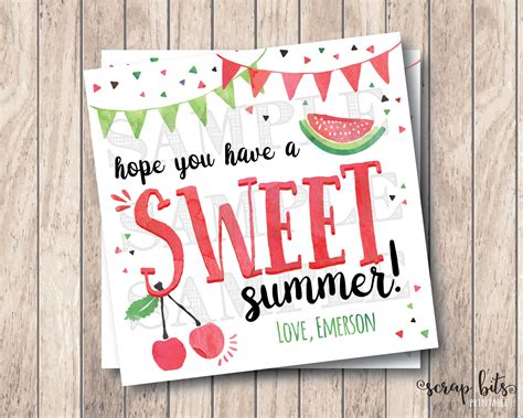 Have A Sweet Summer Free Printable